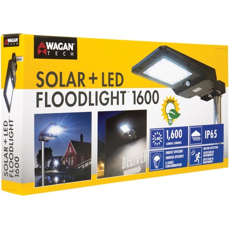 Wagan Tech Solar + LED Floodlight 1600 8586